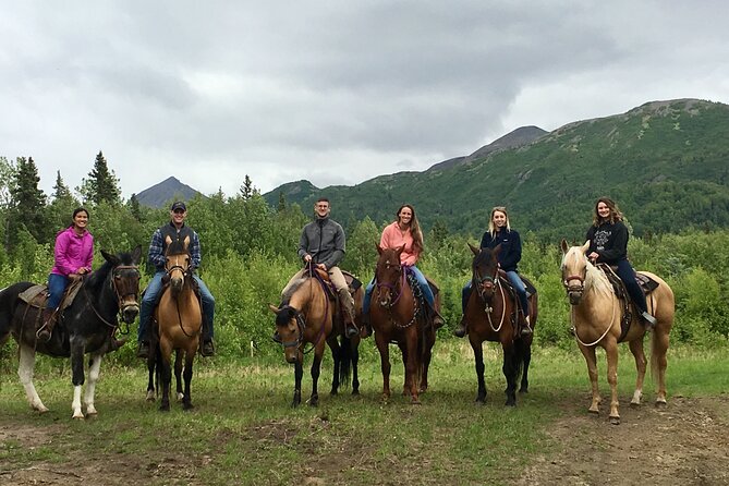 1.5 Hour Trail Ride on a working ranch in the Alaskan Mountains - Creeks, woods, and light switchbacks