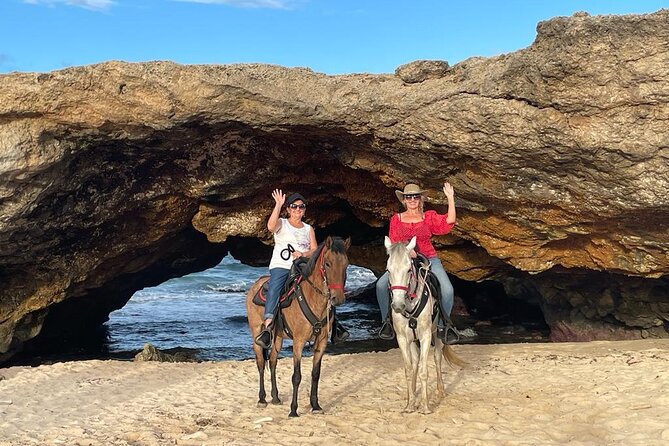 2-Hour Horseback Riding Tour to Little Natural Bridge in Aruba - Riding from Rancho Amistad into Aruba’s dry country