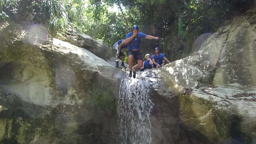 27 Waterfalls: Zip 'n Splash Adventure with Horse Ride - Eight zip lines without hand braking