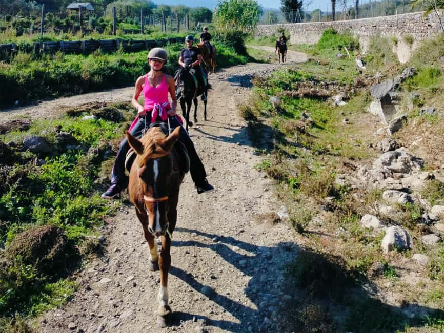Alcantara: Horseback riding through gorges, Byzantine Cuba, and nature - Riding into the Alcantara River Park