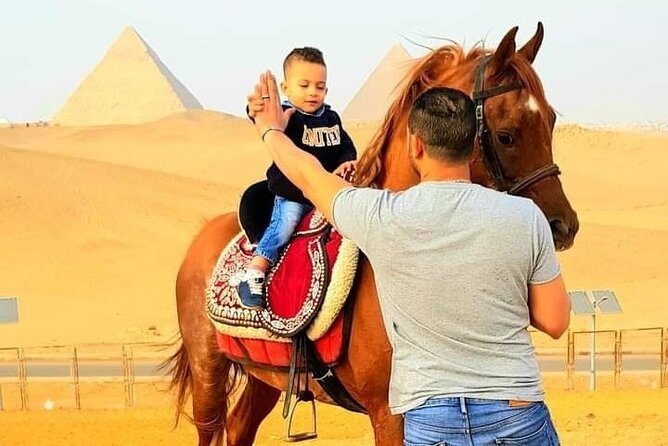 Arabian Nights immersion Pyramids Horse,camel Ride,Bedouin Tea - The desert stop above the Giza Pyramids