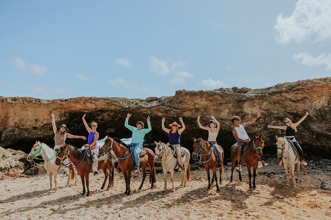 Aruba North Coastline: Small-Group Horseback Riding Tour - Along the rocky coast and open sea