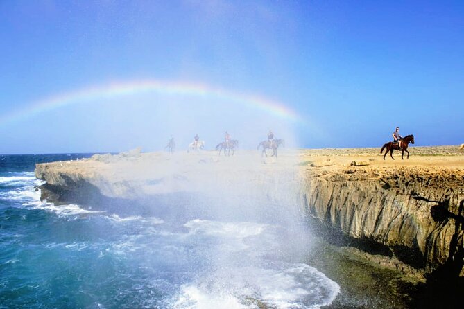 Aruba's Northern Coast Horseback Adventure - Wariruri Bay brings sand, surf, and the best photo stops