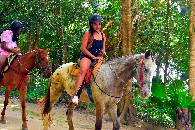 ATV Adventure and Horseback Ride with Ziplines, Cenote from Tulum - Three ziplines through the jungle canopy