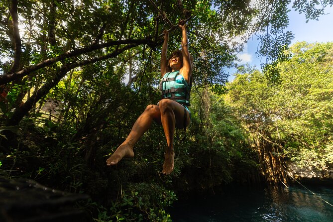 ATV Adventure and Horseback Ride with Ziplines, Cenote from Tulum - Cooling off in a natural freshwater cenote