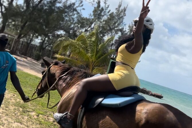 ATV, Bamboo Rafting , Horseback Ride & Blue Hole Falls Ocho Rios - Horseback riding from forest to sea