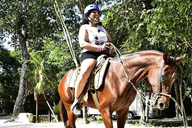 ATV & Horseback Ride with Ziplines Cenote from Playa del Carmen - ATV riding through the Mayan jungle