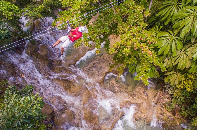 ATV, Horseback Ride, Zipline, Falls Climb + Lunch from Ocho Rios - Horseback riding into the Caribbean Sea