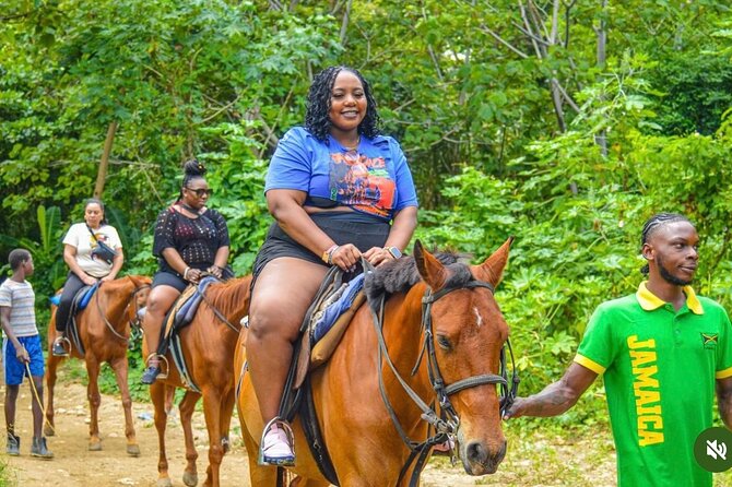 ATV, Horseback Riding and Bluehole Adventure Tour - Horseback riding from the trail to the sea