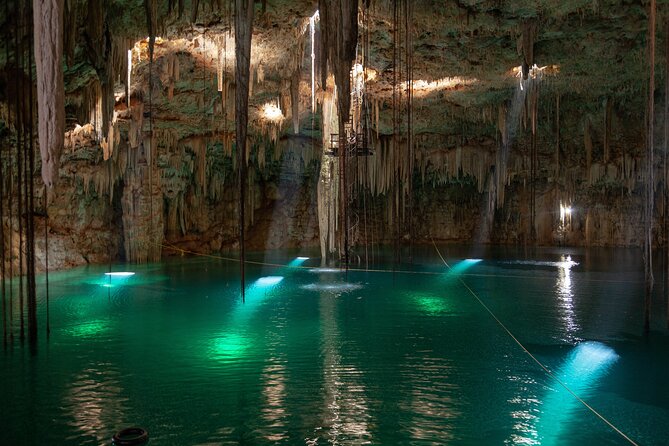 ATV Ziplines, Cenote, Lunch, Horseback Riding and Tequila Tasting - Cooling off in a limestone cenote