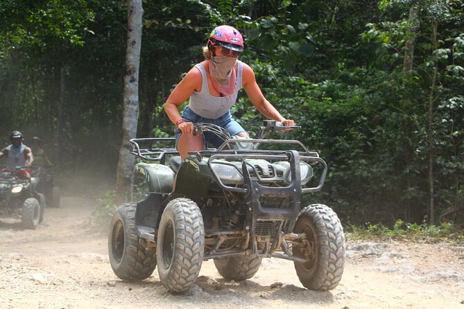 ATV Ziplines, Cenote, Lunch, Horseback Riding and Tequila Tasting - The ATV ride is short, rough, and more fun for some than others