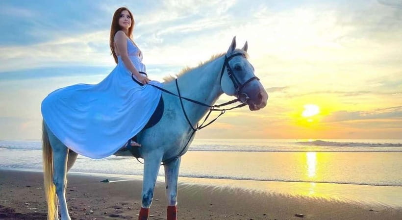 Bali: Horse Riding on the beach experience with free shuttle - From the stable to the shoreline