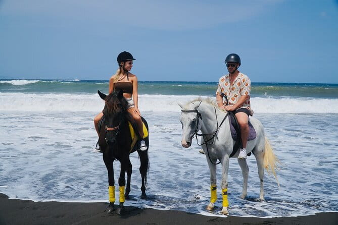 Bali Horse Riding Sanur Beach include Transport - Reaching black-sand Tangtu Beach