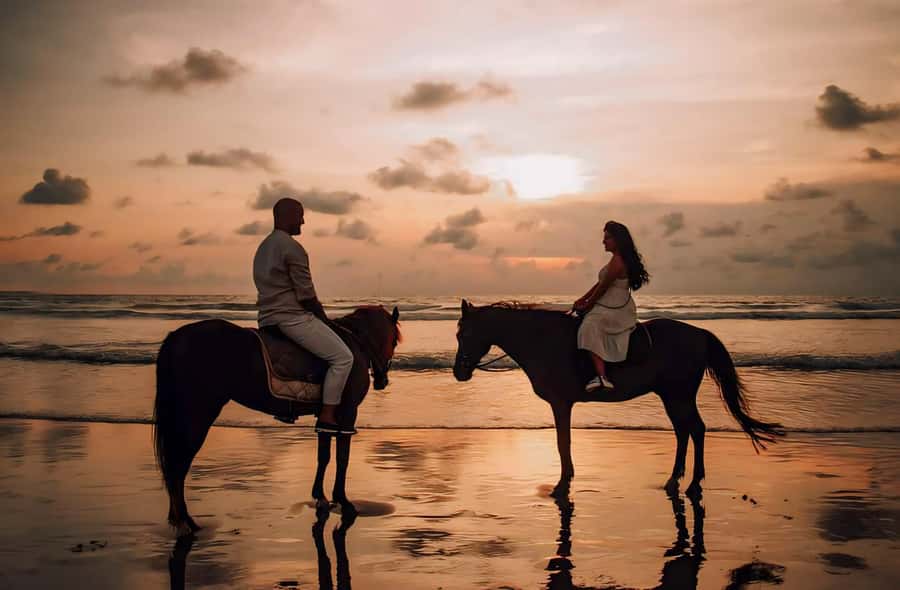 Bali: Horse Riding Tour on Seminyak Beach Include Transport - The ride begins at Mesari Stables