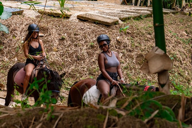 Bambuza ATV, Zipline and Horseback Adventure from Negril - Horseback riding beside bamboo and water