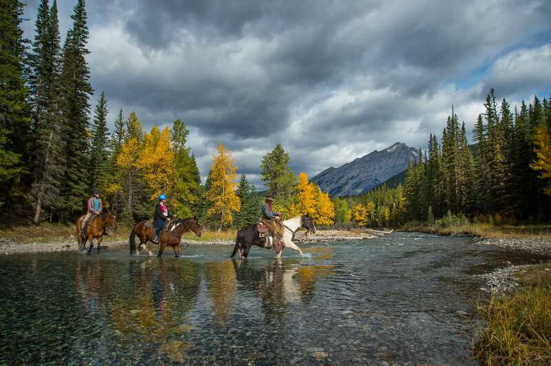 Banff National Park: 1-Hour Spray River Horseback Ride - Riding the Spray River beside Banff