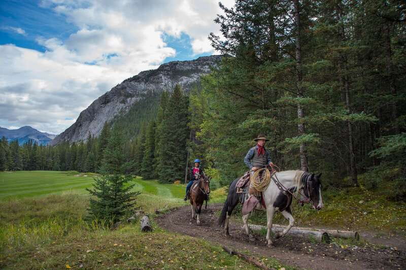 Banff National Park: 1-Hour Spray River Horseback Ride - The wooded return toward Sulphur Mountain