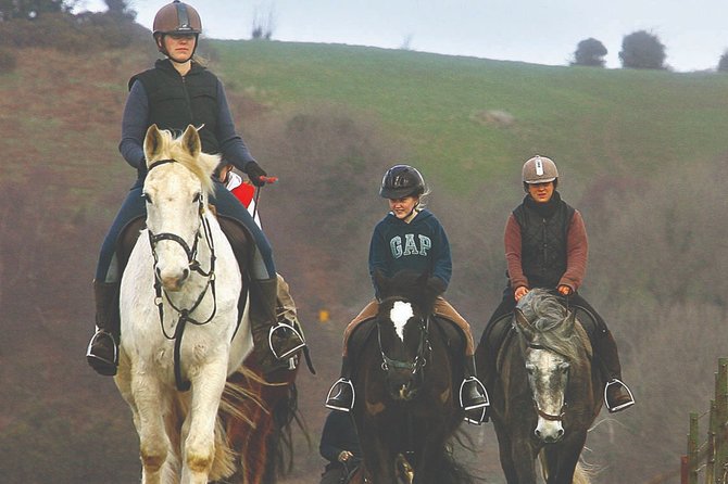 Beach & countryside horse riding outside Westport. Guided. 1 hour - Key points at a glance