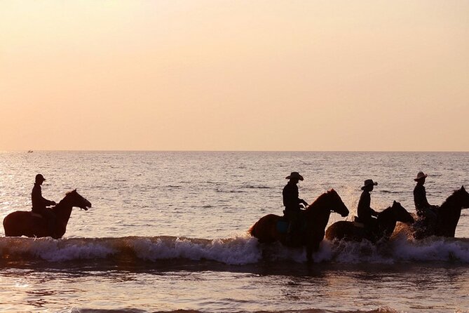 Beach Horse Riding At Sunset In Phuket - The sunset timing matters