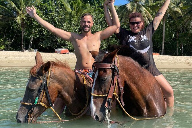 Beach Horseback Riding and Swim Horse in Puerto Plata - Bergantin Beach and the bareback ocean ride