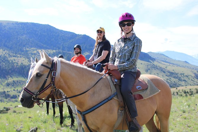Blue Flower Trail Ride - Riding through Paradise Valley beneath the Absarokas