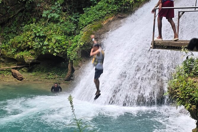 Blue Hole, Horseride with Swim and Bamboo Rafting Ocho Rios - Horseback riding ends with an ocean swim