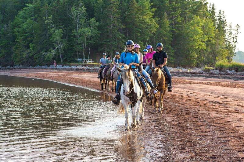Brudenell: Family-Friendly Horse Ride goes on the Beach - The Beach Payoff on Prince Edward Island