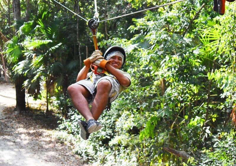 Cancun: Amazing Horseback Riding Tour, Cenote, Zipline & ATV - Ziplines above the trees