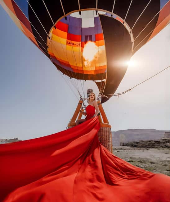 Cappadocia: Private Photo Shoot with Flying Dress & Horses - The flying dress and changing arrangements