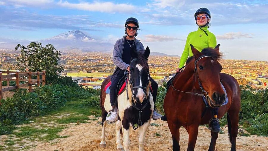 Catania: Guided Horseback Ride in Misterbianco Countryside - Riding through citrus groves and old olive trees