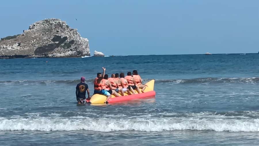 City Tour & Beach Club All Inclusive HorseBack Ride Sports - Sailing to Stone Island takes about 10 minutes