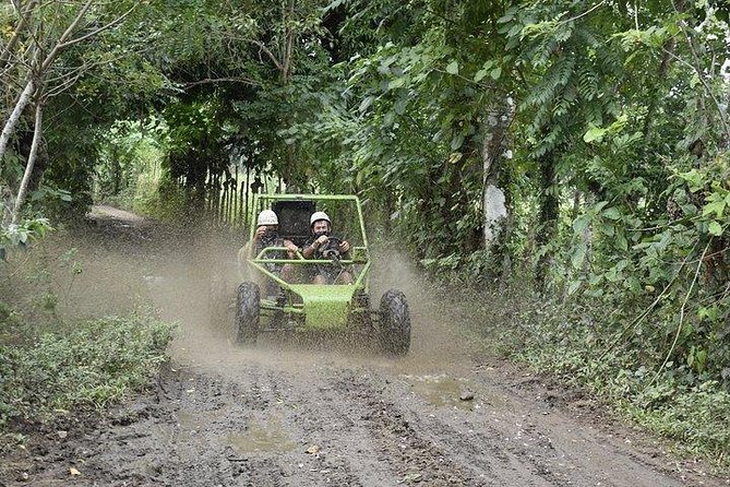 City Tour with Horseback Riding, Zipline, and Dune Buggy at the Countryside - Dune buggies on rough trails and river crossings