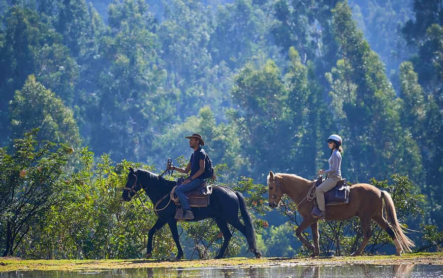 Cusco: Devil's Balcony Horseback Ride - What the pasture ride feels like
