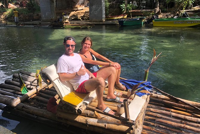 Customize Day Tour In Ochi (Horseback Riding,Rafting,Blue Hole, Dunns River ) - White River rafting on a 30-foot bamboo raft
