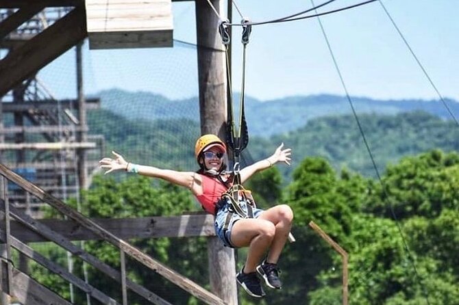 Dunn’s River Falls,Zip lining & horseback riding Combo tour from Montego Bay - Flying above the rainforest on the zipline