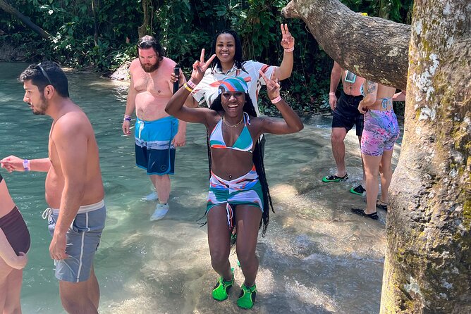 Dunns River Falls, Rafting, Zipline & Horseback from Montego Bay - Horseback riding from land into the Caribbean