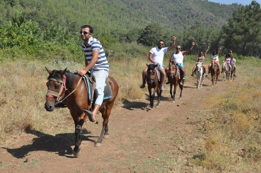 Fethiye Horse Safari - The route toward Kayaköy and Levissi
