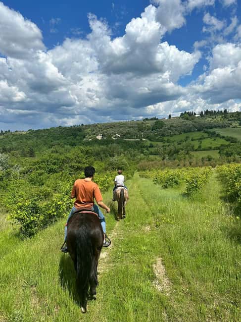 Florence: Private Horseback Ride with Wine Aperitivo - One hour on quiet Tuscan trails