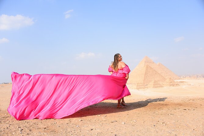 Flying Dress Photoshoot with Camel and Horse Riding in Giza - Why the Giza setting makes the photoshoot worthwhile