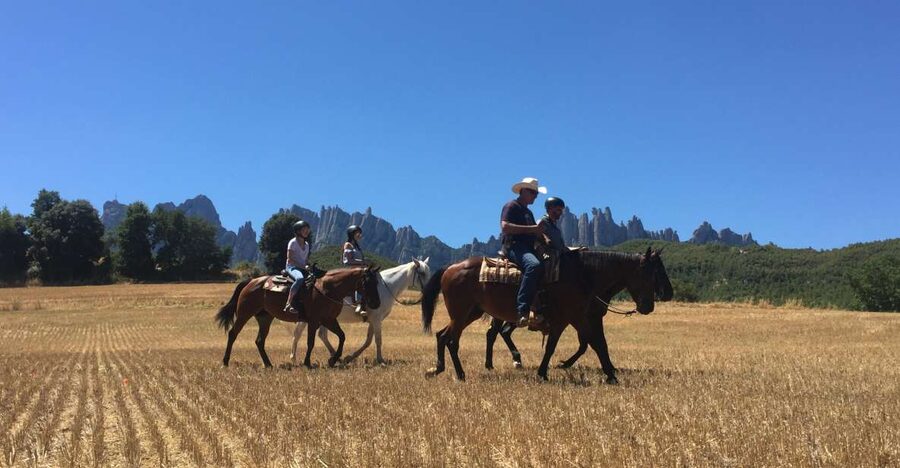From Barcelona: Horseback Tour in Montserrat National Park - One focused hour at Montserrat Abbey