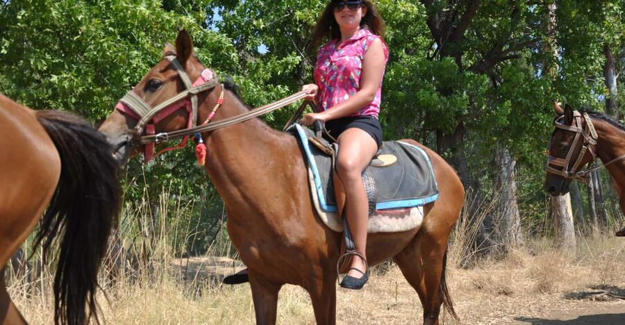 From Bodrum/Gümbet: Guided Horseback Riding Expereince - Meeting the horses before you ride