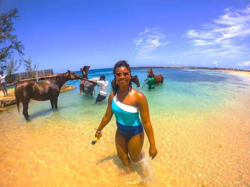 From Falmouth: Horseback Ride and Swim Beach Trip - A One-Hour Ride Through Jamaican Farmland