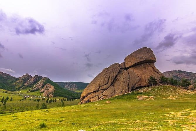 Full Day Chinggis Khaan Statue & Terelj NP Tour +Horseride, Eagle - Eagle handling beside Turtle Rock