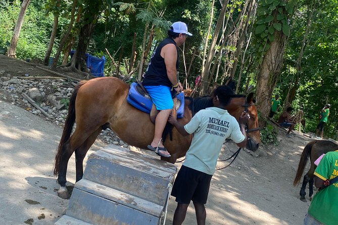 Full Day Rafting, Horse Back Riding and Blue Hole in Jamaica - Private transportation and the role of Adrian