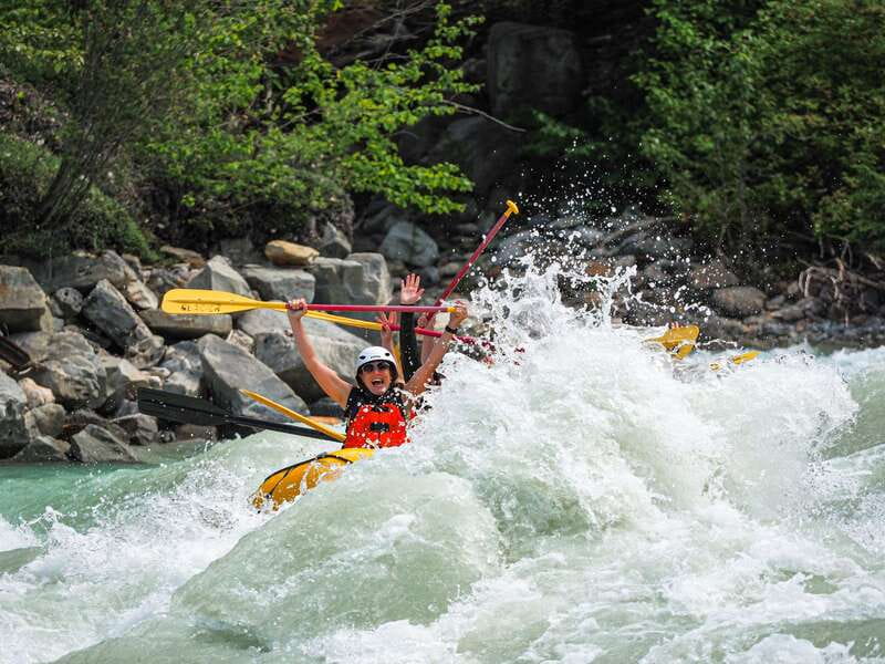 Golden, BC: Kicking Horse River Whitewater Raft Experience - The riverside BBQ lunch