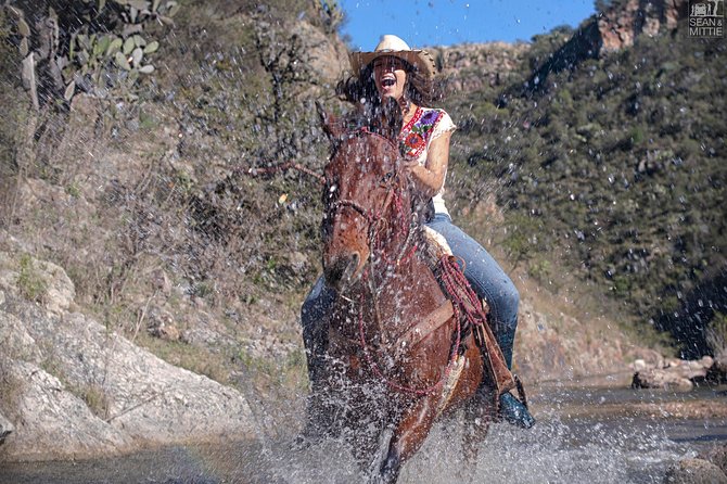 Half-Day Horseback Riding Adventure - Climbing toward the canyon cliffs