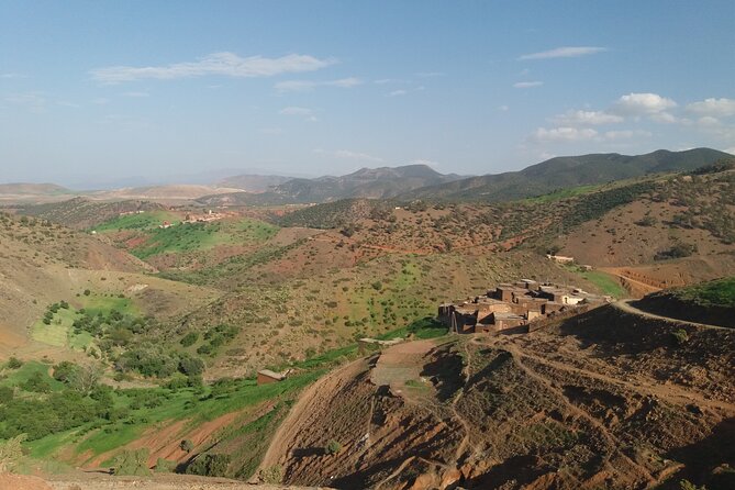Horse back riding near Agafay desert and 2 Atlas Mountain valleys discovery - Sidi Faress and the road through the valleys