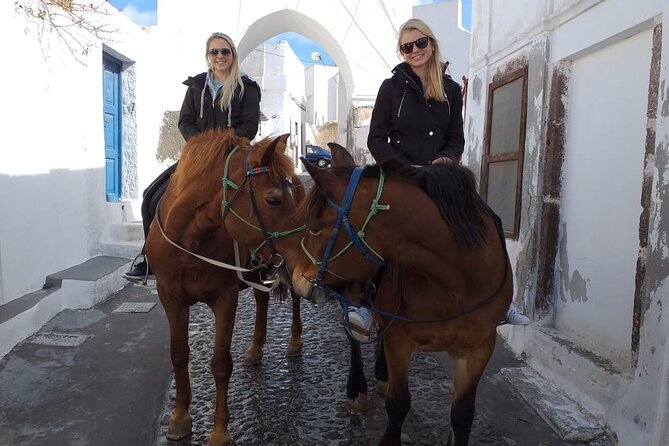 Horse Riding: Explore Secret Thera - Starting among Megalochori’s quiet lanes