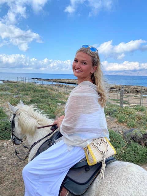Horse riding,falasarna sunset,dinner in a tavern,drone video - A Cretan dinner beside the water