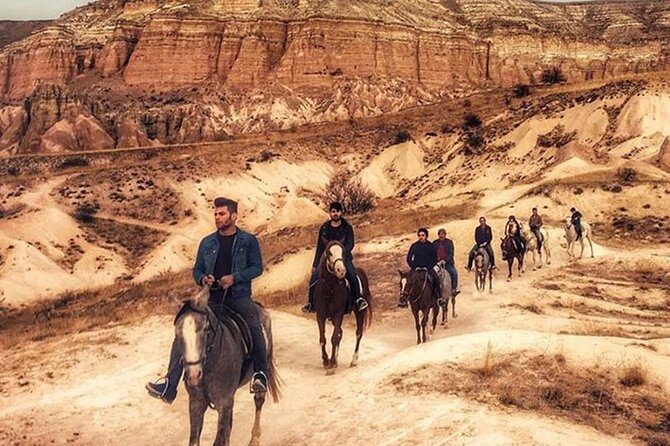 Horse Riding in Cappadocia in fairy chimeys - Sunset Point for the final photographs